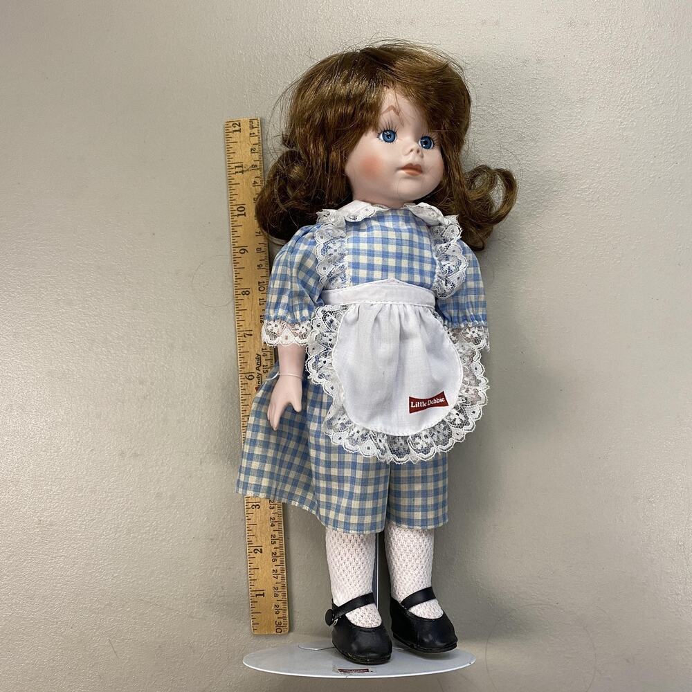 Vintage Little Debbie 30th Anniversary Porcelain Doll 1990 COA Dynasty Dolls 90s - Picture 9 of 14